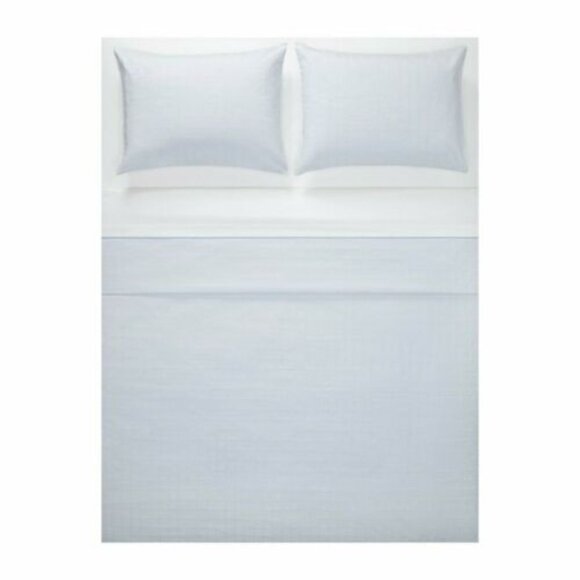 $515 Calvin Klein King Set 3pcs :Duvet Cover +2 King Sham Allison-light Blue